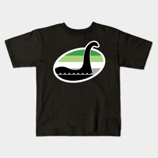 Aromantic Nessie Cryptid Pride Kids T-Shirt